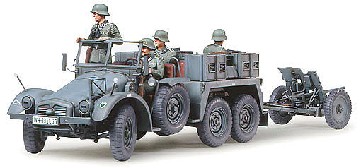 1/35 Krupp Protze 1-Ton (6x4) Kfz69 Tow Truck with 3.7cm Pak Plastic Model Kit (TAM35259)