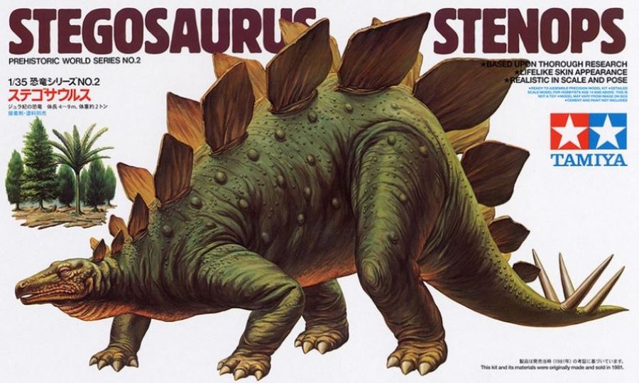 1/35 Stegosaurus Stenops Dinosaur Plastic Model Kit (TAM60202)