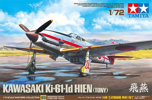 1/72 Kawasaki Ki61Id Hien (Tony) Fighter Plastic Model Kit (TAM60789)