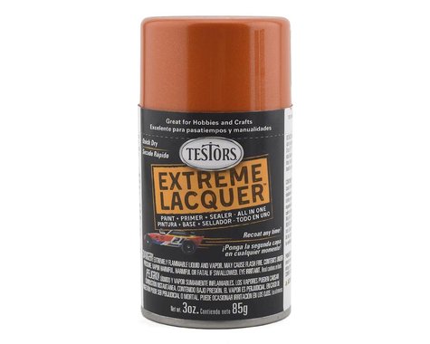 Fiery Orange One Coat Lacquer Spray Paint 3oz Can (TES1831MT)