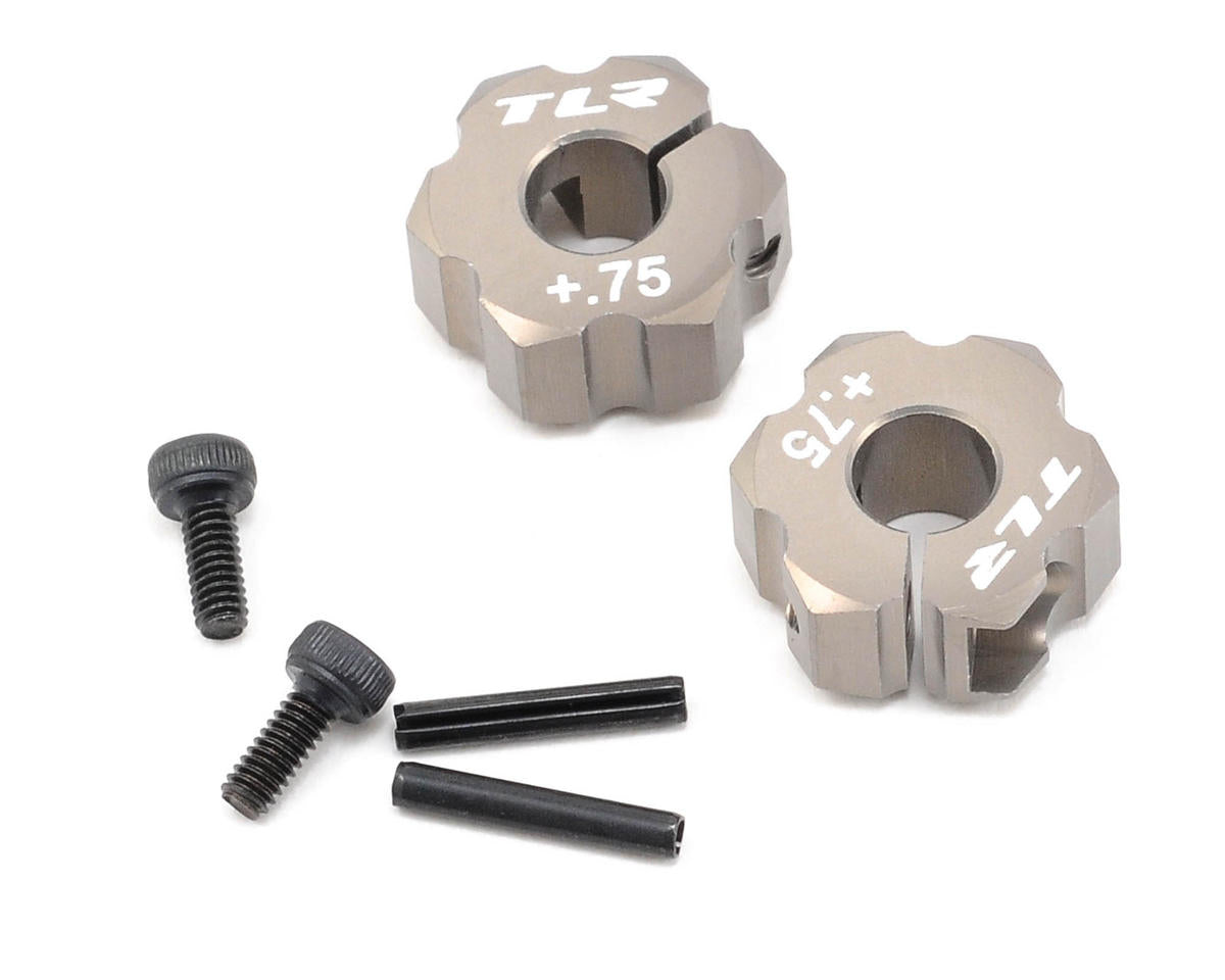 Aluminum Rear Hexes +0.75mm Width for 22 (2) (TLR2931)