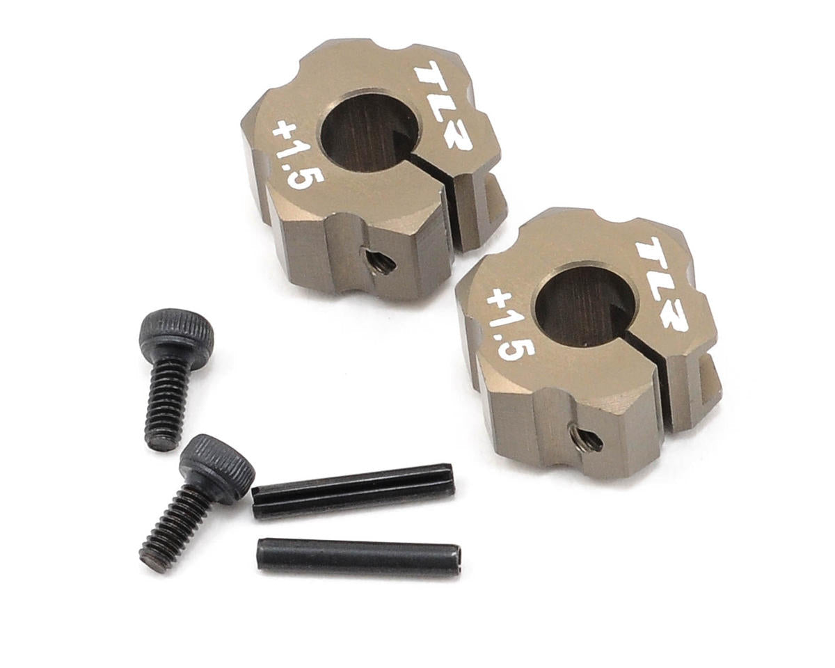 Aluminum Rear Hexes +1.5mm Width (2) (TLR2932)