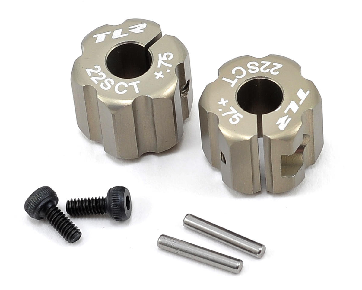 Aluminum Rear Hexes +0.75mm Width (2) (TLR2934)