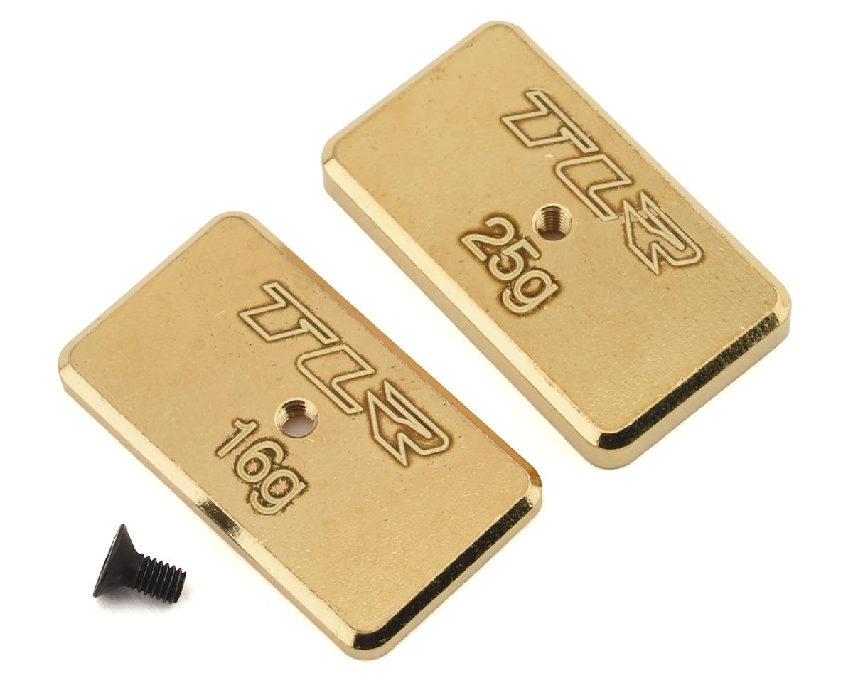 Brass Rear Brass Weight Set 16g and 25g for 22 5.0 (TLR331041)