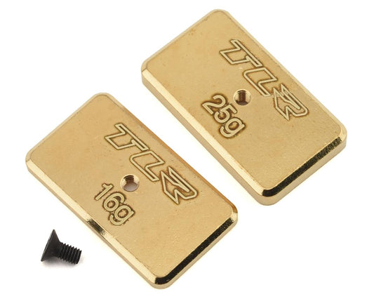 Brass Rear Brass Weight Set 16g and 25g for 22 5.0 (TLR331041)