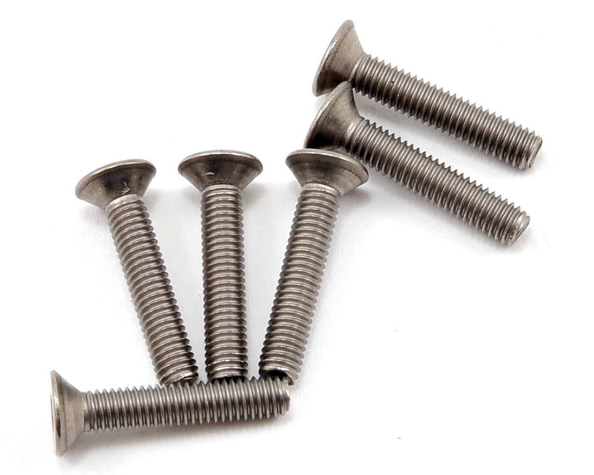 Titanium Flathead Screws 3x1mm (6) (TLR5813)