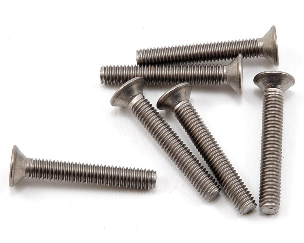 Titanium Flathead Screws 3x2mm (6) (TLR5814)