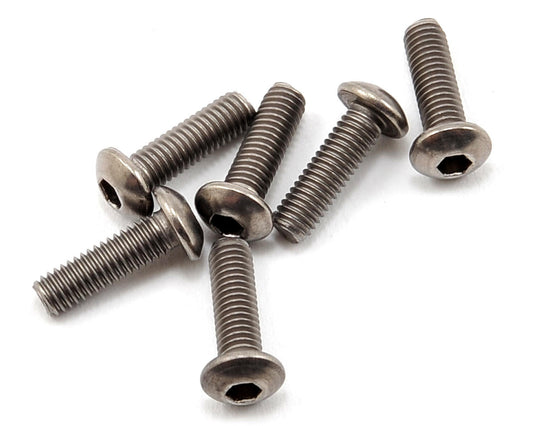 Titanium Buttonhead Screws 3x10mm (6) (TLR5832)