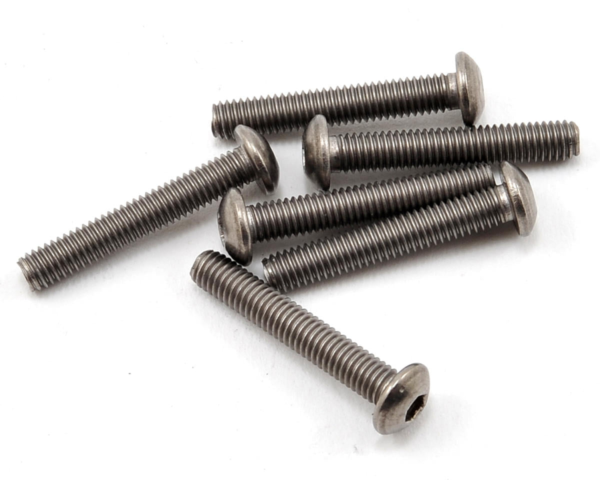 Titanium Buttonhead Screws 3x18mm (6) (TLR5835)