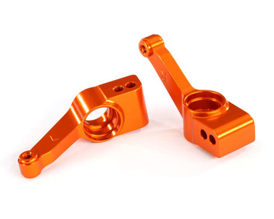 Aluminum Rear Stub Axle Carriers Orange for Nitro Slash/Rustler/Stampede and Rustler 4x4/Slash 4x4/Stampede 4x4 (2) (TRA1952T)