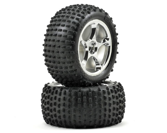 Alias 2.2" Premounted Tires with Chrome Wheels for Bandit Rear (2) (TRA2470R)