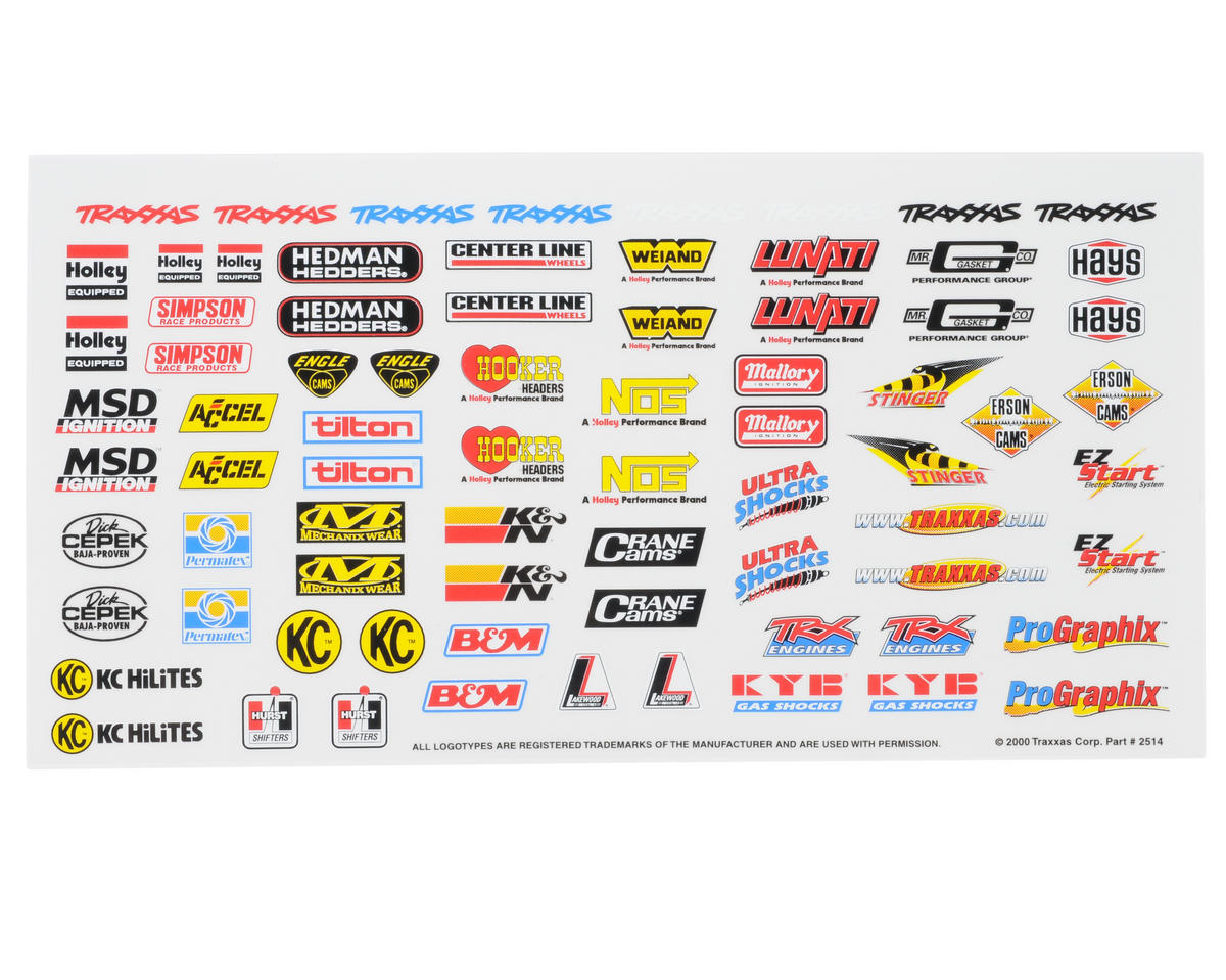 Race Sponsor Decals (TRA2514)