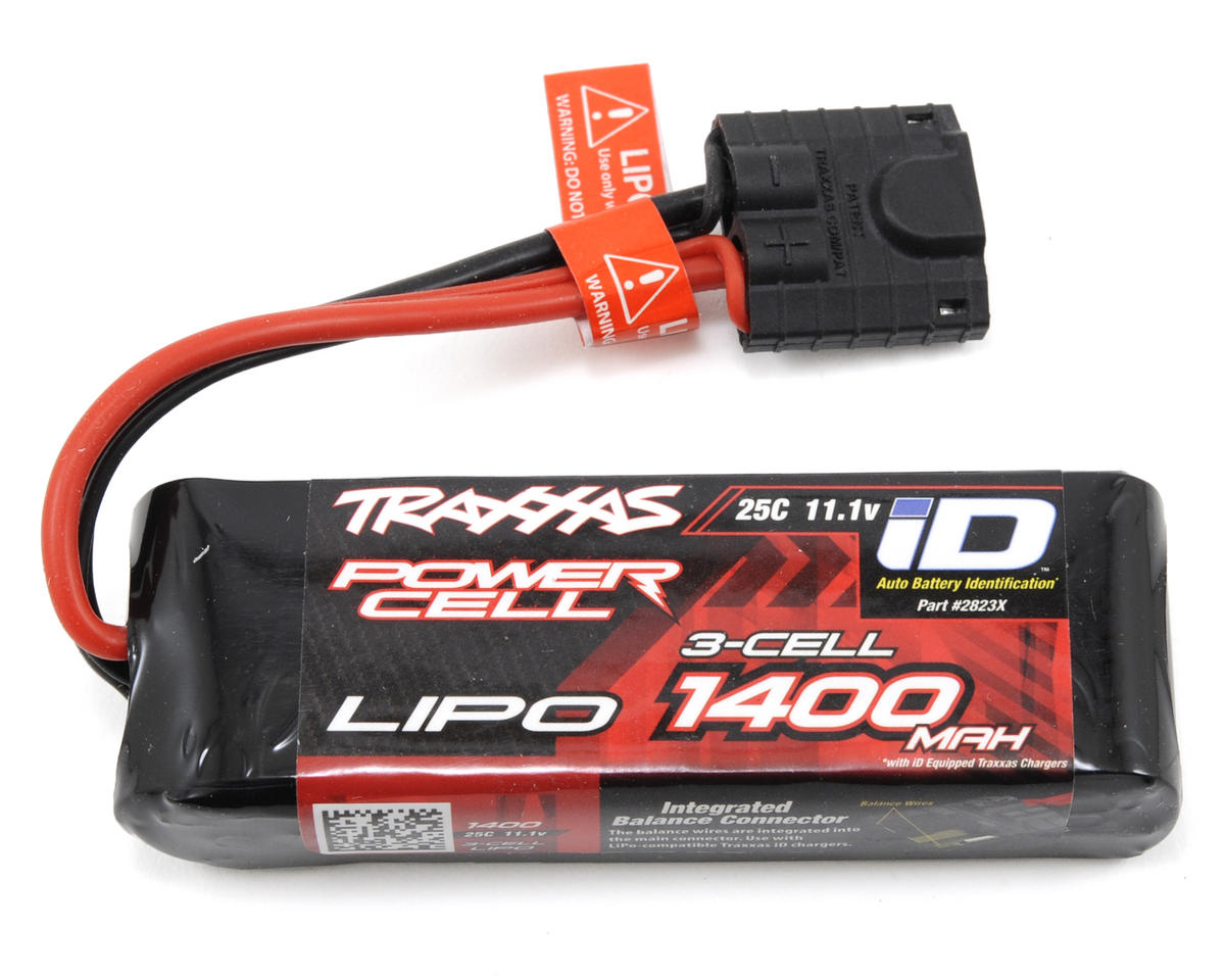 1400mAh 11.1V 25C 3S Power Cell LiPo Battery Pack with Traxxas ID Plug (TRA2823X)