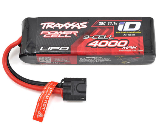 4000mAh 11.1V 25C 3S Power Cell LiPo Battery Pack with Traxxas ID Plug (TRA2849X)