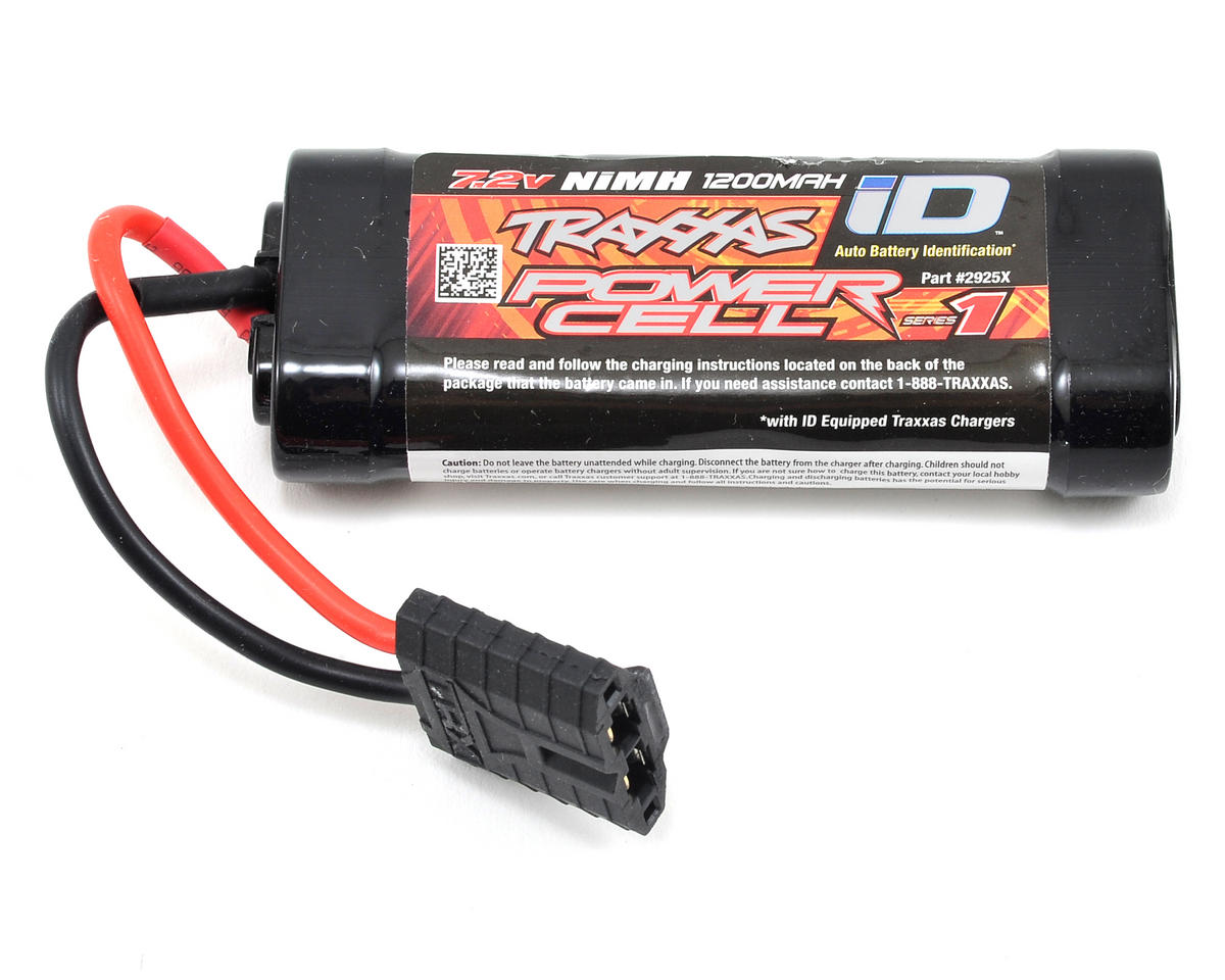 1200mAh 7.2V 6-Cell Flat Power Cell Long NiMH Battery Pack with Traxxas ID Plug (TRA2925X)