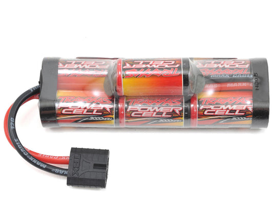 3000mAh 8.4V 7-Cell Hump Power Cell Long NiMH Battery Pack with Traxxas ID Plug (TRA2926X)