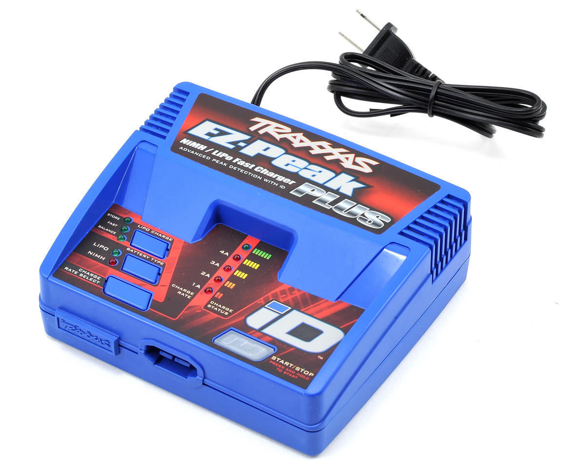 EZ-Peak Plus 4A 2-3S Traxxas ID AC Charger for LiPo and NiMH Batteries (TRA2970)