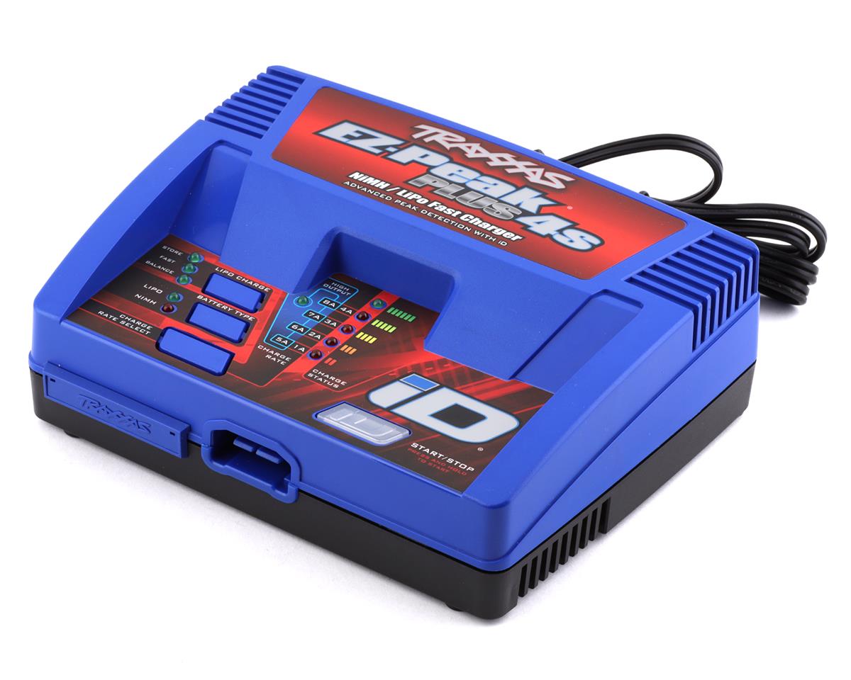 EZ-Peak Plus 4S 4A 2-4S Traxxas ID AC Charger for LiPo and NiMH Batteries (TRA2981)