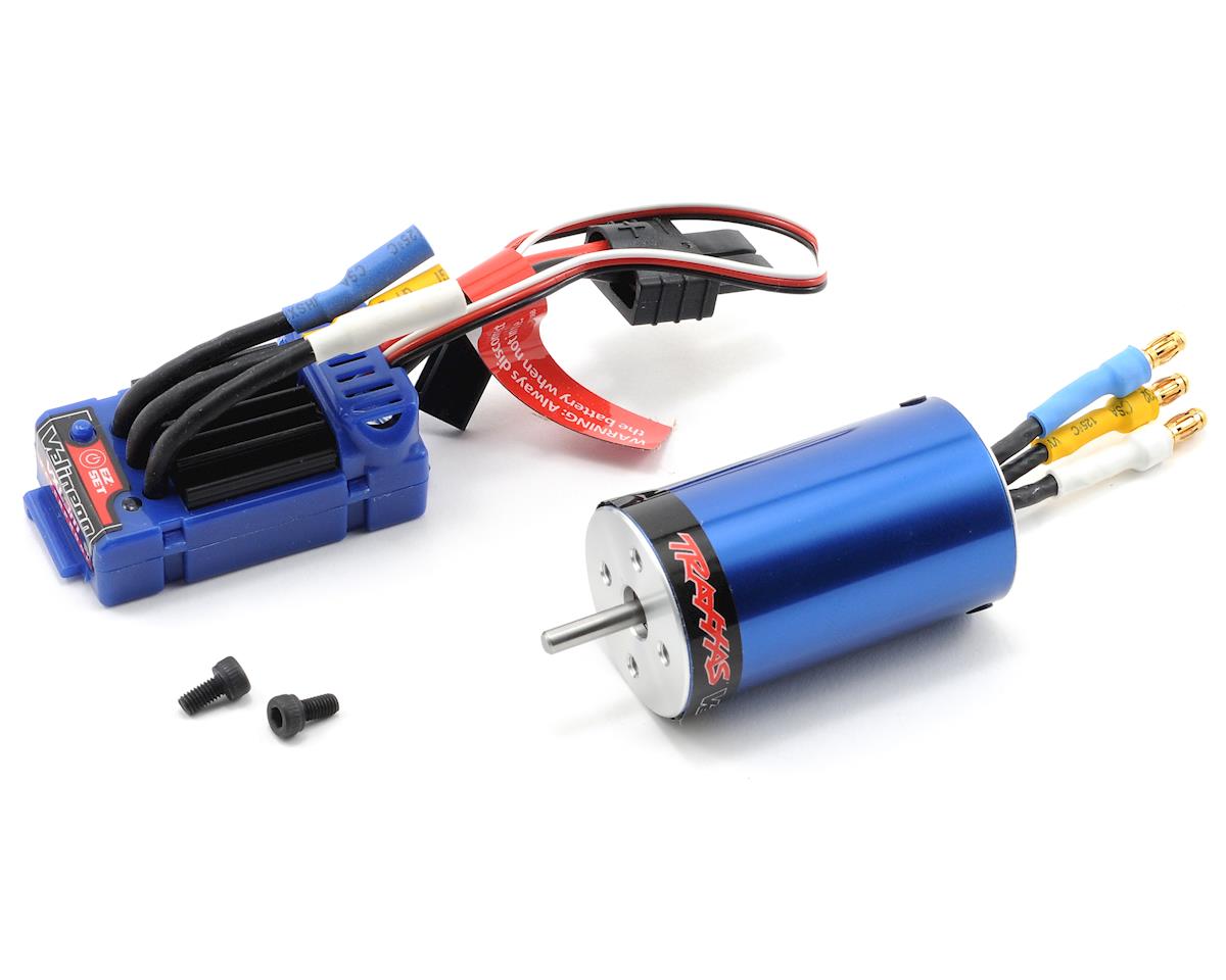 Velineon 4000KV 380 Brushless Motor with VXL-3M Waterproof Brushless ESC (TRA3370)