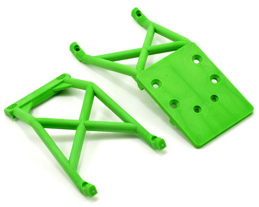 Front and Rear Skid Plates Green for Stampede (TRA3623A)