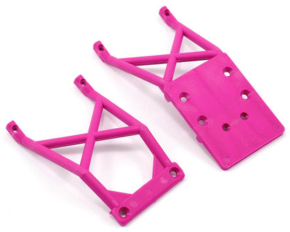 Front and Rear Skid Plates Pink for Stampede (TRA3623P)