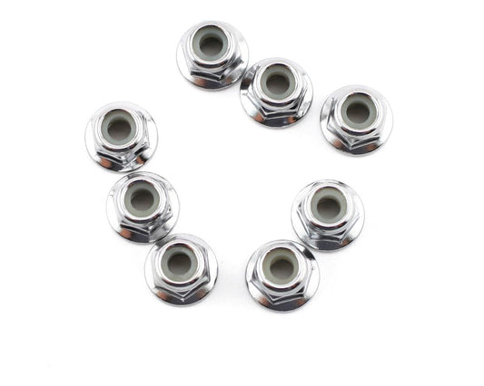 Flanged Lock Nuts 4mm (8) (TRA3647)