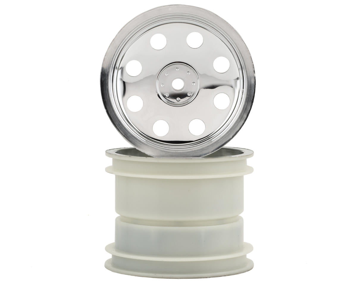 2.2" Satin Chrome Wheels for Rustler/Stampede Front (TRA3673)