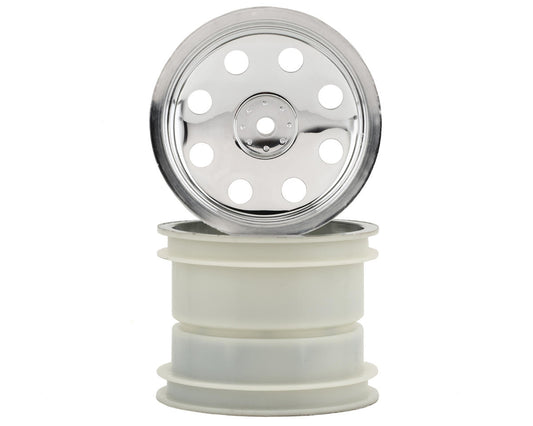 2.2" Satin Chrome Wheels for Rustler/Stampede Front (TRA3673)