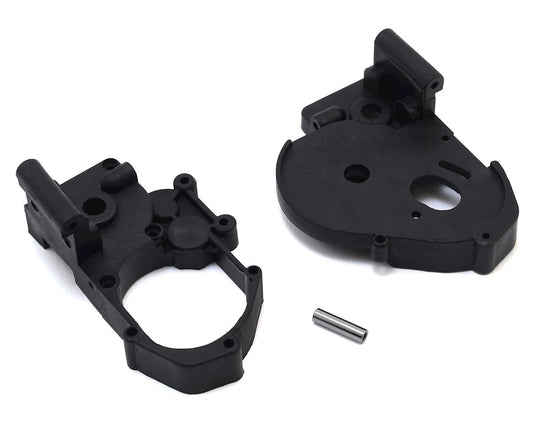 Left and Right Gearbox Halves Black with Idler Gear Shaft for Bandit/Rustler/Slash/Stampede (TRA3691)