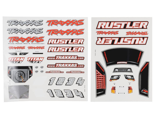 Decal Sheet for Rustler (TRA3716)