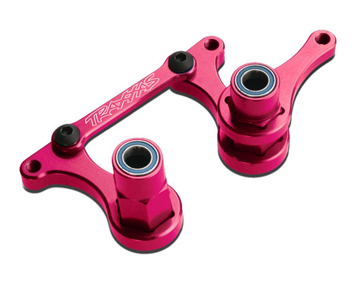 Aluminum Bellcrank Set Pink with Bearings for Bandit/Drag Slash/Nitro Slash/Rustler/Slash (TRA3743P)