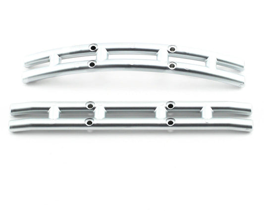 Front and Rear Bumpers Satin Chrome for E-Maxx/T-Maxx (TRA4935)