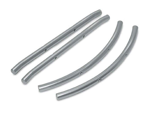 Aluminum Front and Rear Bumpers Silver for E-Maxx/T-Maxx (TRA4935X)