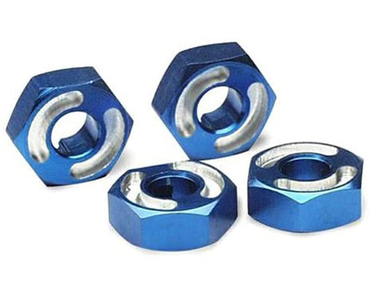 Aluminum Wheel Hexes 14mm Blue for E-Maxx/Revo (4) (TRA4954X)