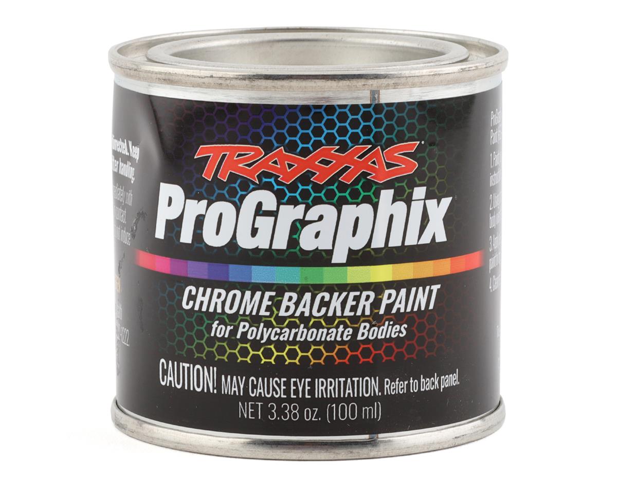 Prographix Black Chrome Backer Paint 100ml Can for Lexan Bodies (TRA5044)