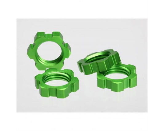 Aluminum Splined Wheels Nuts 17mm Green for E-Maxx/Revo/Summit/T-Maxx (4) (TRA5353A)