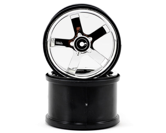 Hurricane 3.8" Chrome Wheels for Revo (2) (TRA5373)