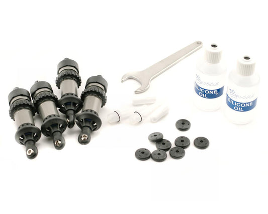 Teflon Coated Aluminum GTR Shocks for E-Revo 2.0/Revo/XO-1 (4) (TRA5460X)