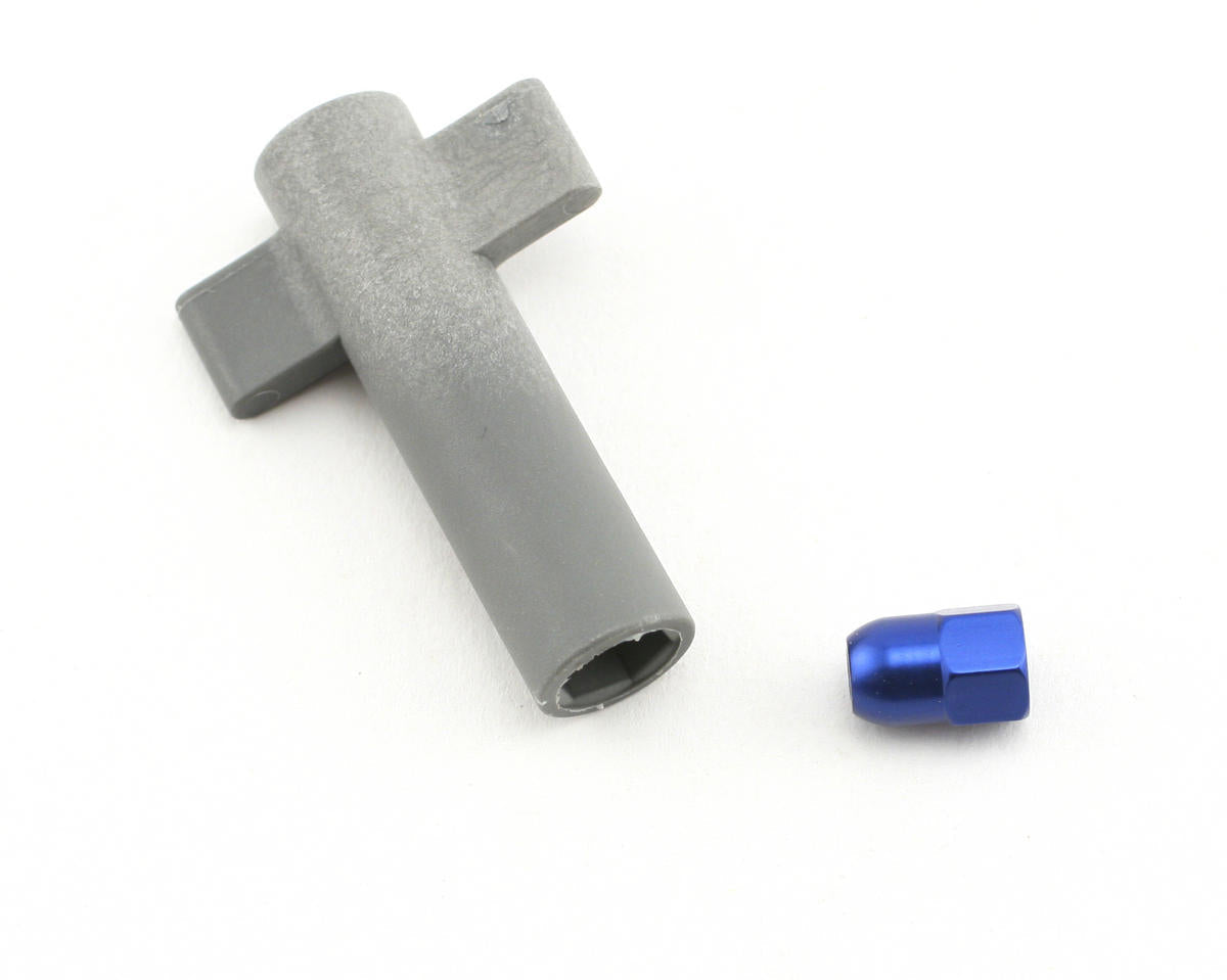 Aluminum Antenna Nut Blue with Tool for Drag Slash/E-Revo 2.0/Jato/Nitro 4-Tec/Slash/Slash 4x4/Stampede 4x4/T-Maxx (TRA5526)