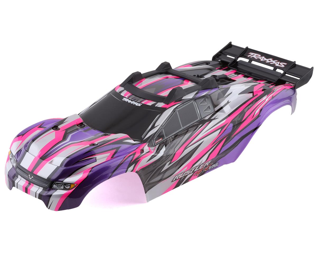 VXL 4x4 Prepainted Pink Body with Clipless Mounting for Rustler 4x4 (TRA6717P)