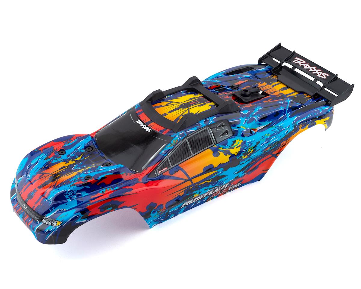 VXL 4x4 Prepainted Red Body with Clipless Mounting for Rustler 4x4 (TRA6717R)