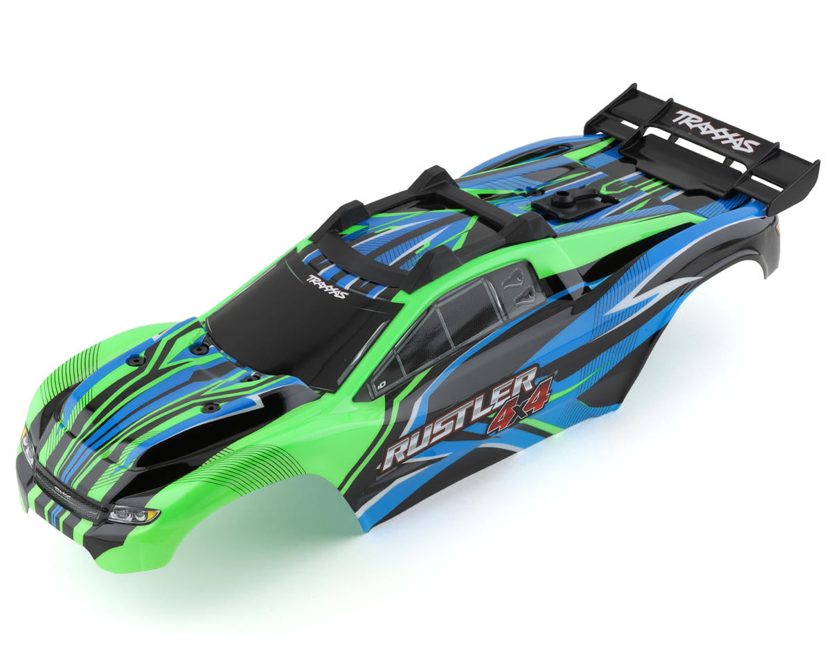 VXL 4x4 Prepainted Green Body with Clipless Mounting for Rustler 4x4 (TRA6734G)