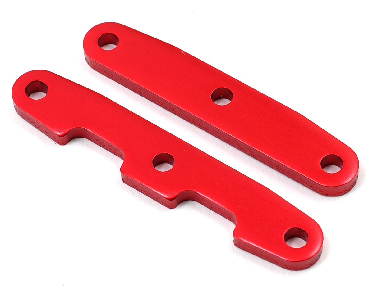 Aluminum Front and Rear Bulkhead Tie Bar Red for Hoss/Rally/Rustler 4x4/Slash 4x4/Stampede 4x4 (2) (TRA6823R)