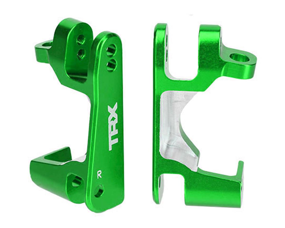 Aluminum Caster Blocks Green for Hoss/Rally/Rustler 4x4/Slash 4x4/Stampede 4x4/XO-1 (2) (TRA6832G)