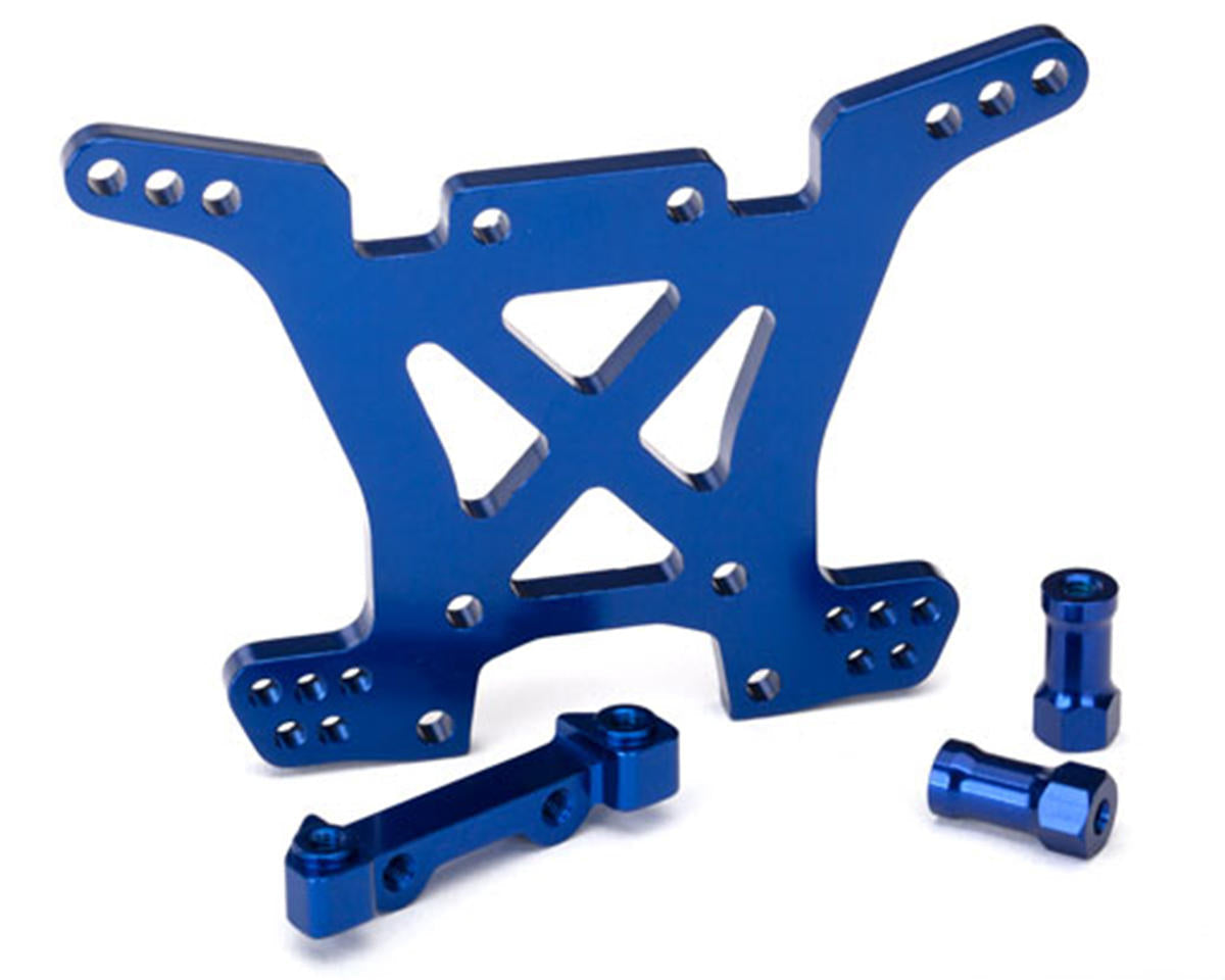 Aluminum Rear Shock Tower Blue for Rally/Slash 4x4/Stampede 4x4 (TRA6838X)