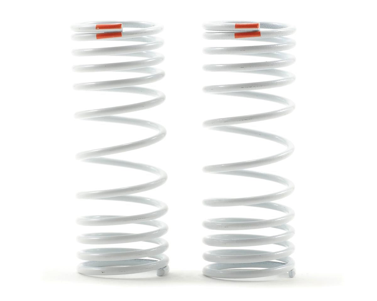 Progressive Rate White Shock Springs Orange/-20% Rate for Hoss/Rally/Rustler 4x4/Slash 4x4/Stampede 4x4 (2) (TRA6861)