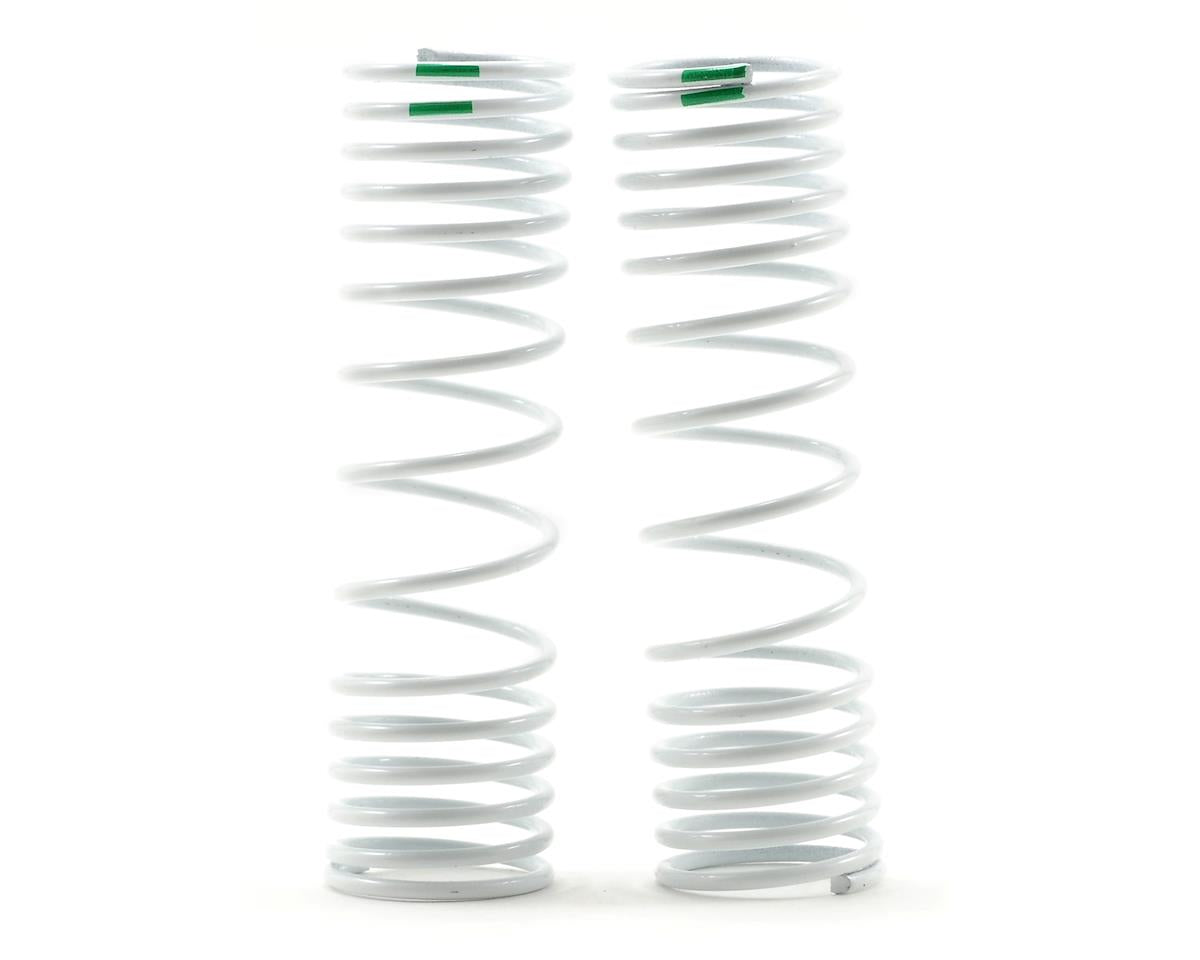 Progressive Rate White Shock Springs Green/-10% Rate for Hoss/Rally/Rustler 4x4/Slash 4x4/Stampede 4x4 (2) (TRA6866)