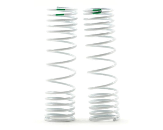 Progressive Rate White Shock Springs Green/-10% Rate for Hoss/Rally/Rustler 4x4/Slash 4x4/Stampede 4x4 (2) (TRA6866)