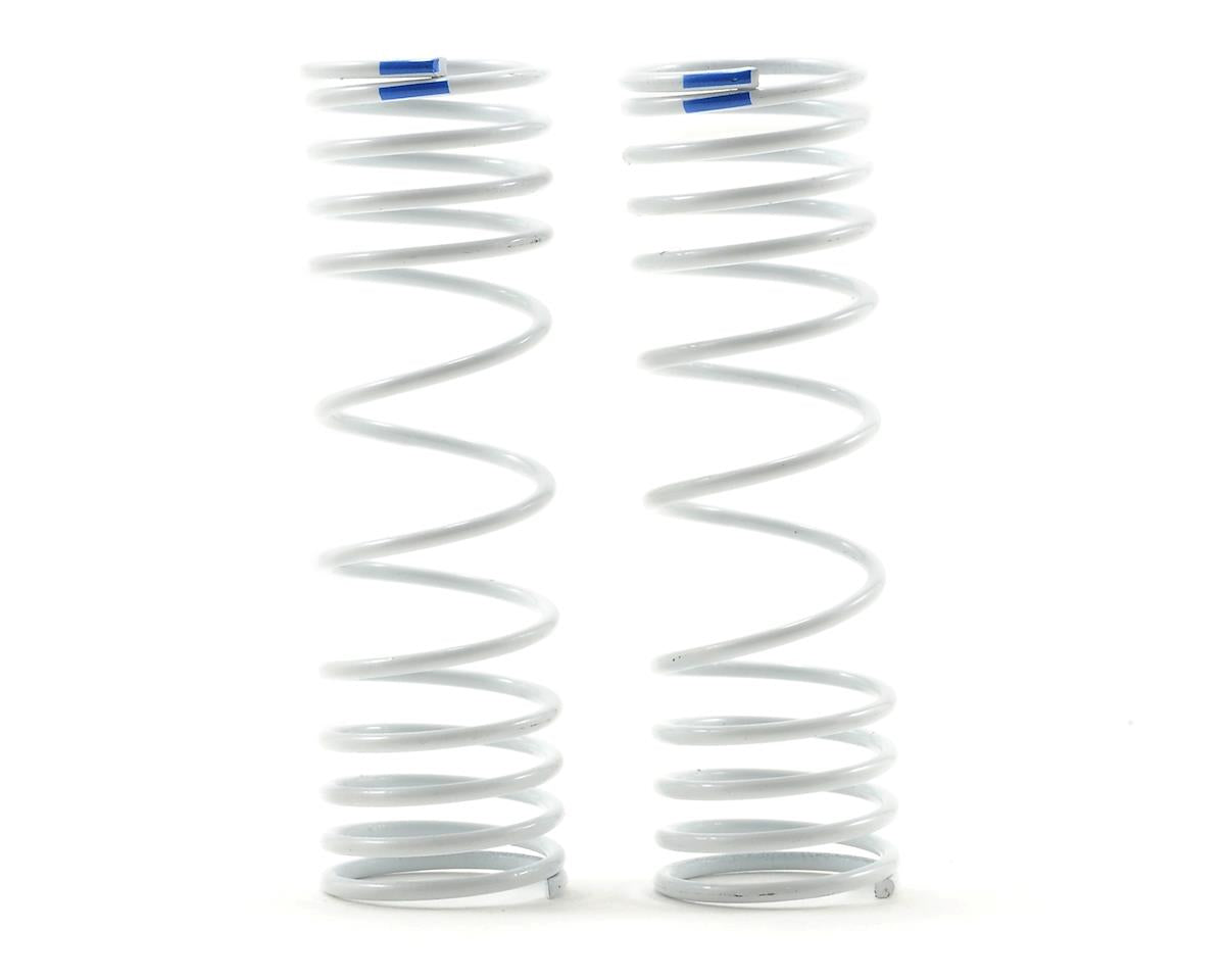 Progressive Rate White Shock Springs Blue/+20% Rate for Hoss/Rally/Rustler 4x4/Slash 4x4/Stampede 4x4 (2) (TRA6868)