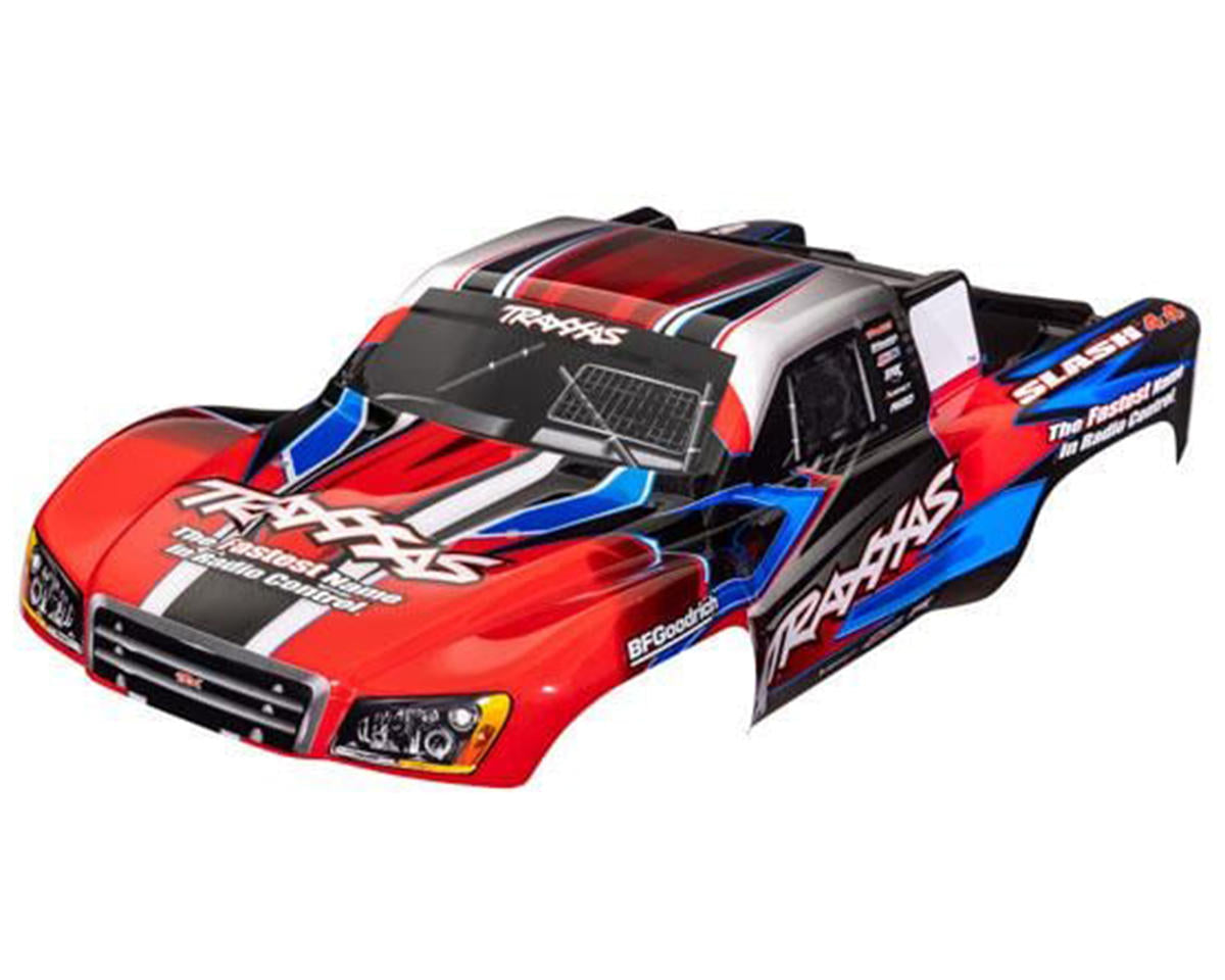 VXL 4x4 Prepainted Red/Blue Body for Slash (TRA6928R)